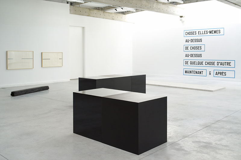 <p>Carl Andre<br class='autobr' />
Robert Grosvenor<br class='autobr' />
Sol LeWitt<br class='autobr' />
Lawrence Weiner</p>
