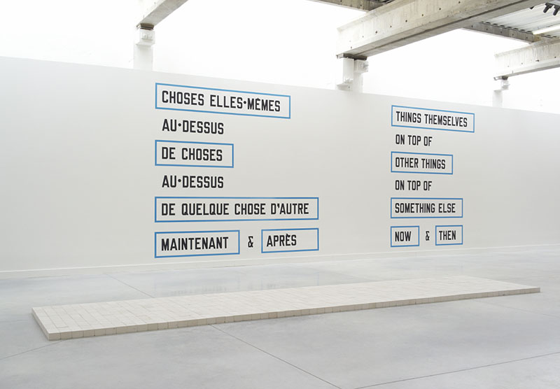 <p>Carl Andre<br class='autobr' />
Lawrence Weiner</p>